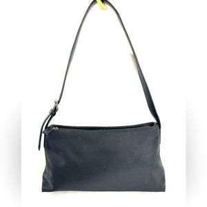 Coach Vintage Mercer 7406 Black Nylon Twill Shoulder Bag Purse Leather Trim 1999